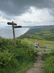 Looking back towards Charmouth and Lyme Regis